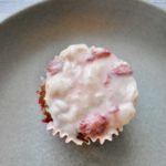 Vanilla Cupcakes with Strawberry Icing